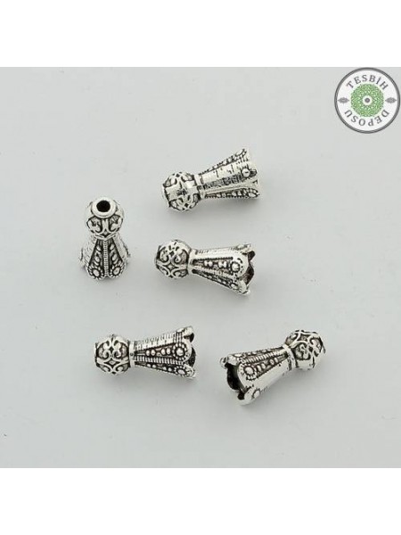 Mevlevi Etek Desenli Geniş Hazneli Püskül Yapımı İçin Huni Şapka, Alt İmame 1,6 cm 1 Adet Mevlevi Etek Desenli Geniş Hazneli Püskül Yapımı İçin Huni Şapka, Alt İmame 1,6 cm 1 Adet