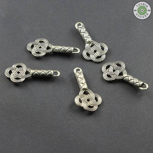 Saplı Kazaz Tesbih Püskül Ucu - 3 cm (1 Adet)