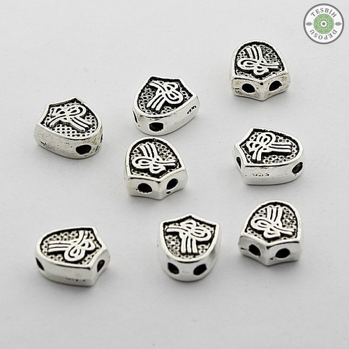 Osmanlı Tuğralı Üçgen Tesbih İmamesi Çift Giriş Çift Çıkış 1 Adet