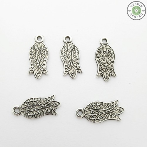 5 Adet Büyük Lale Figürü Tesbih Püskül Ucu