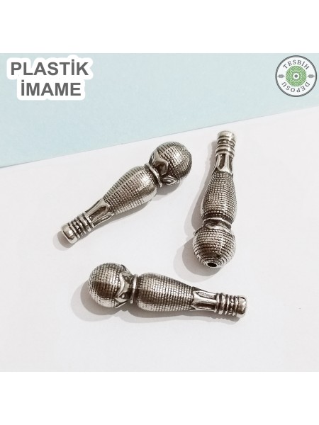 Krom Kaplama Plastik Tesbih İmamesi 3,5 cm. 1 adet Krom Kaplama Plastik Tesbih İmamesi 3,5 cm. 1 adet