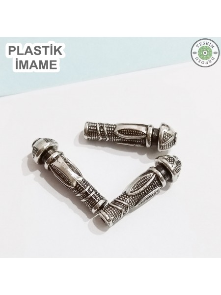 Krom Kaplama Plastik Tesbih İmamesi 2,8 cm. 1 adet Krom Kaplama Plastik Tesbih İmamesi 2,8 cm. 1 adet